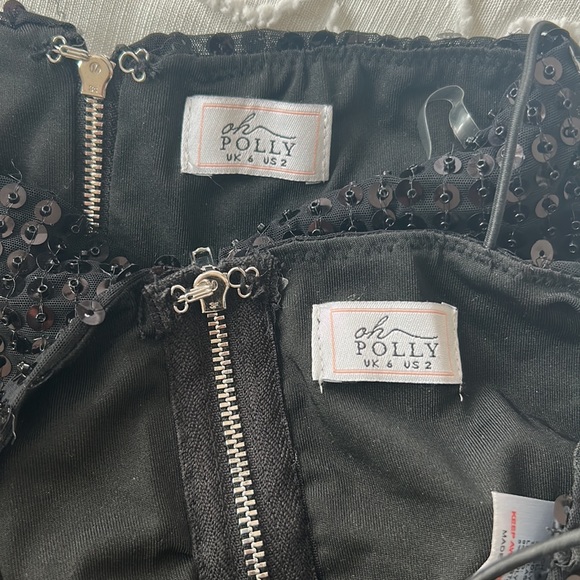 Oh Polly DISCO BALL EMBELLISHED crop top and mini skirt - Picture 4 of 5